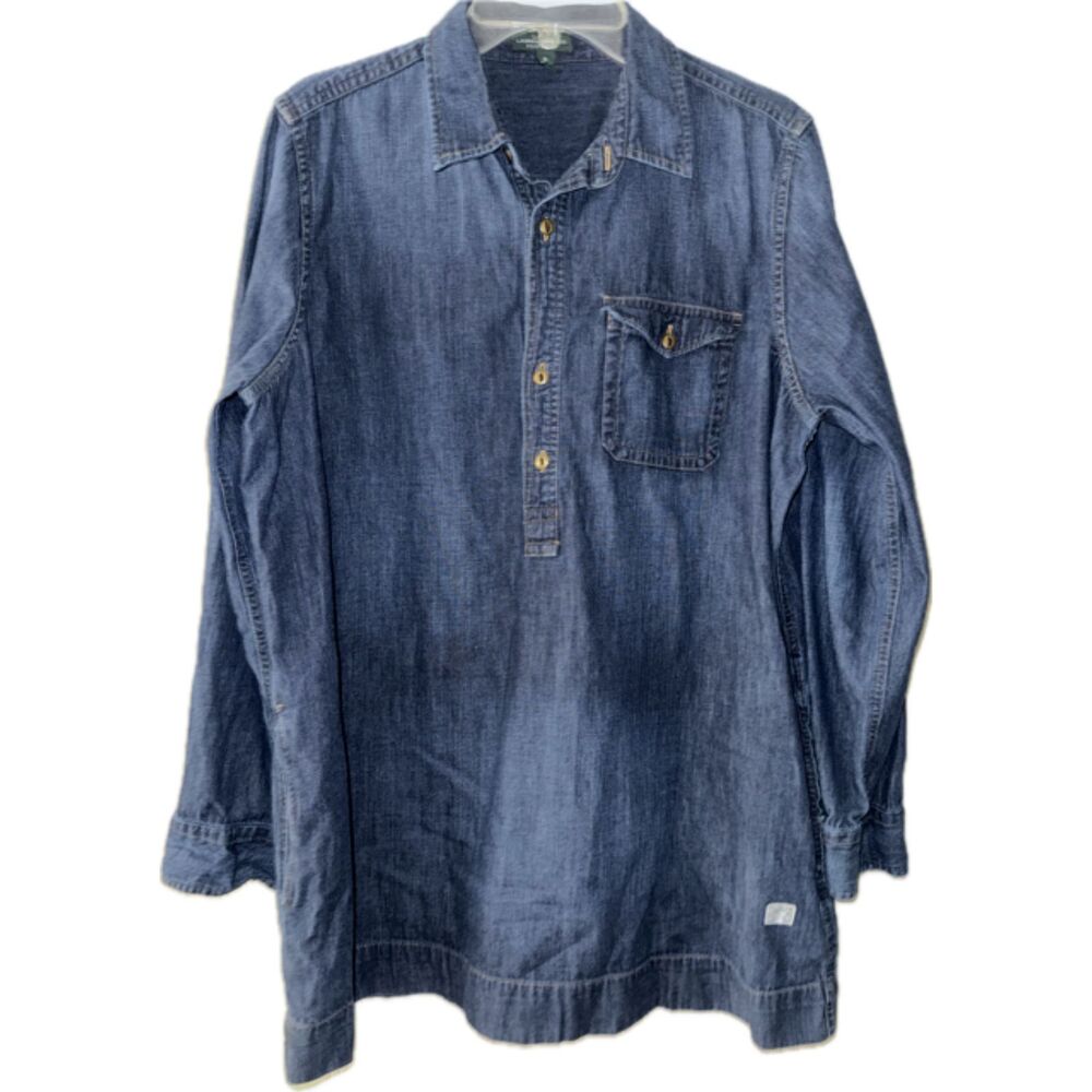 LAUREN RALPH LAUREN Women's Tunic Length Denim Top XL